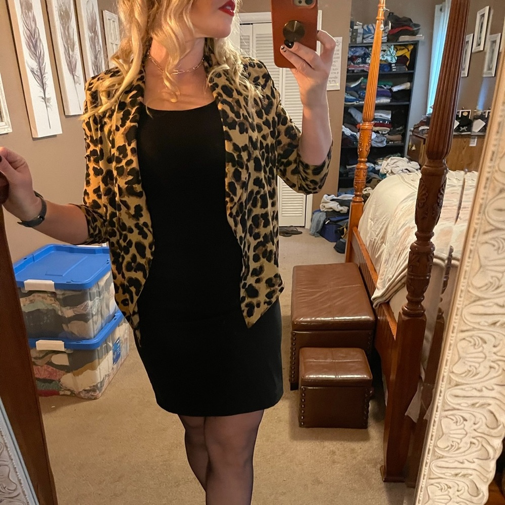 Leopard Print Blazer